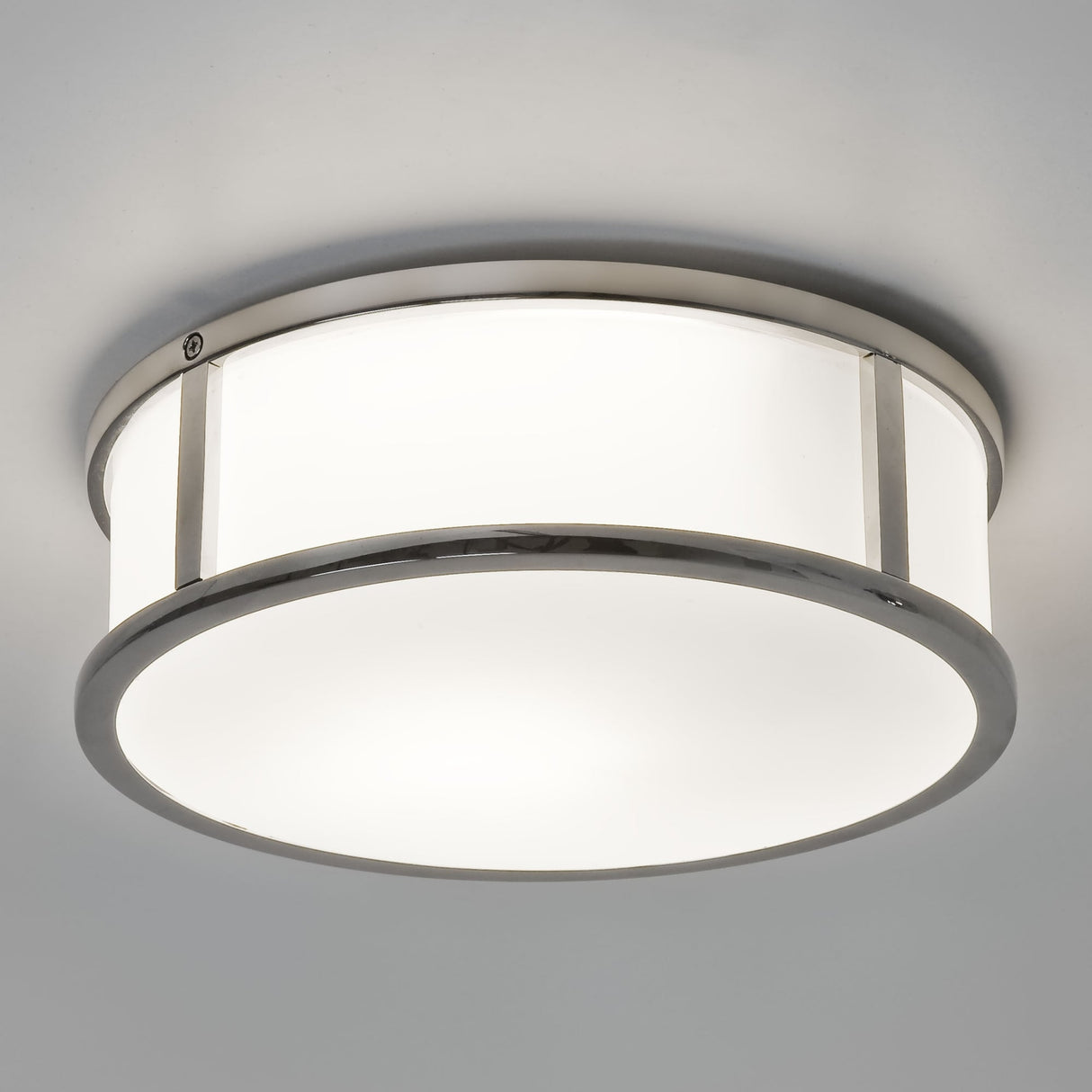 Mashiko 230mm Chrome Round Bathroom Ceiling Light Fixture