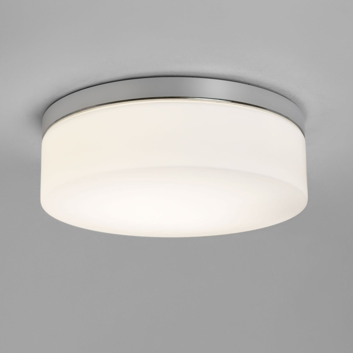 Sabina Polished Chrome & Frosted Glass Ceiling Light for Bathrooms - 280mm