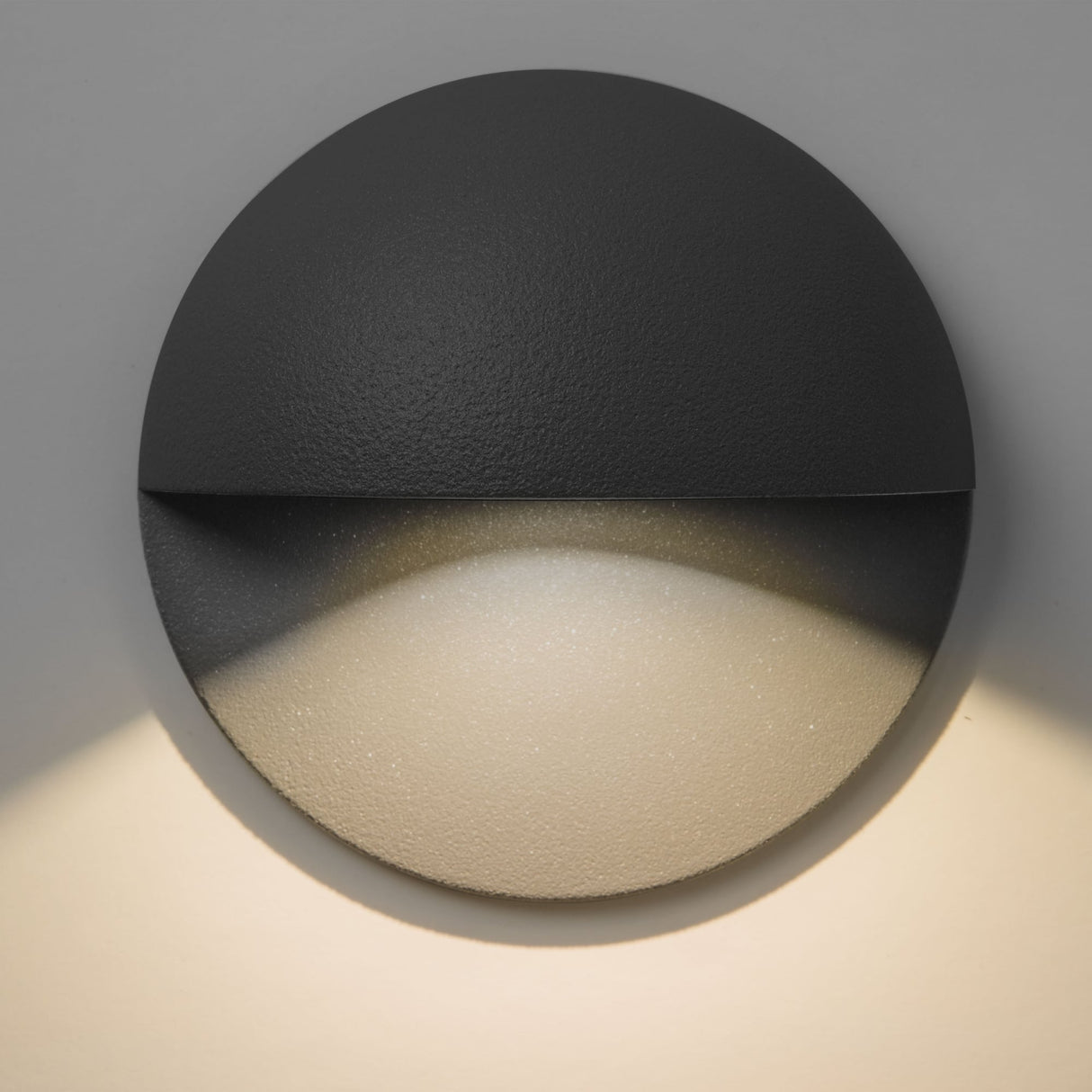 Modern Black Oval LED Exterior Wall Light - Tivoli Collection