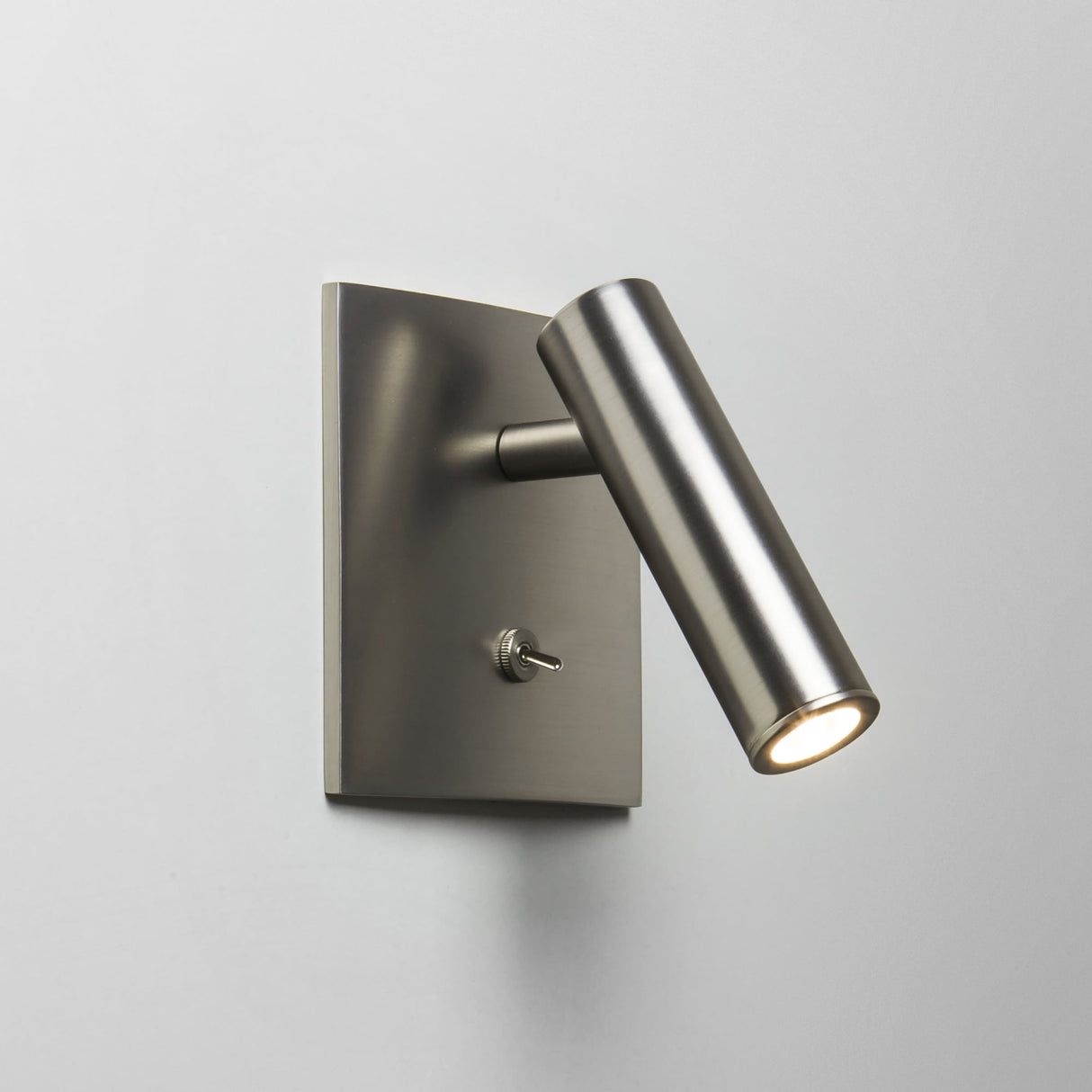 Enna LED Wall Reading Light in Matt Nickel Finish