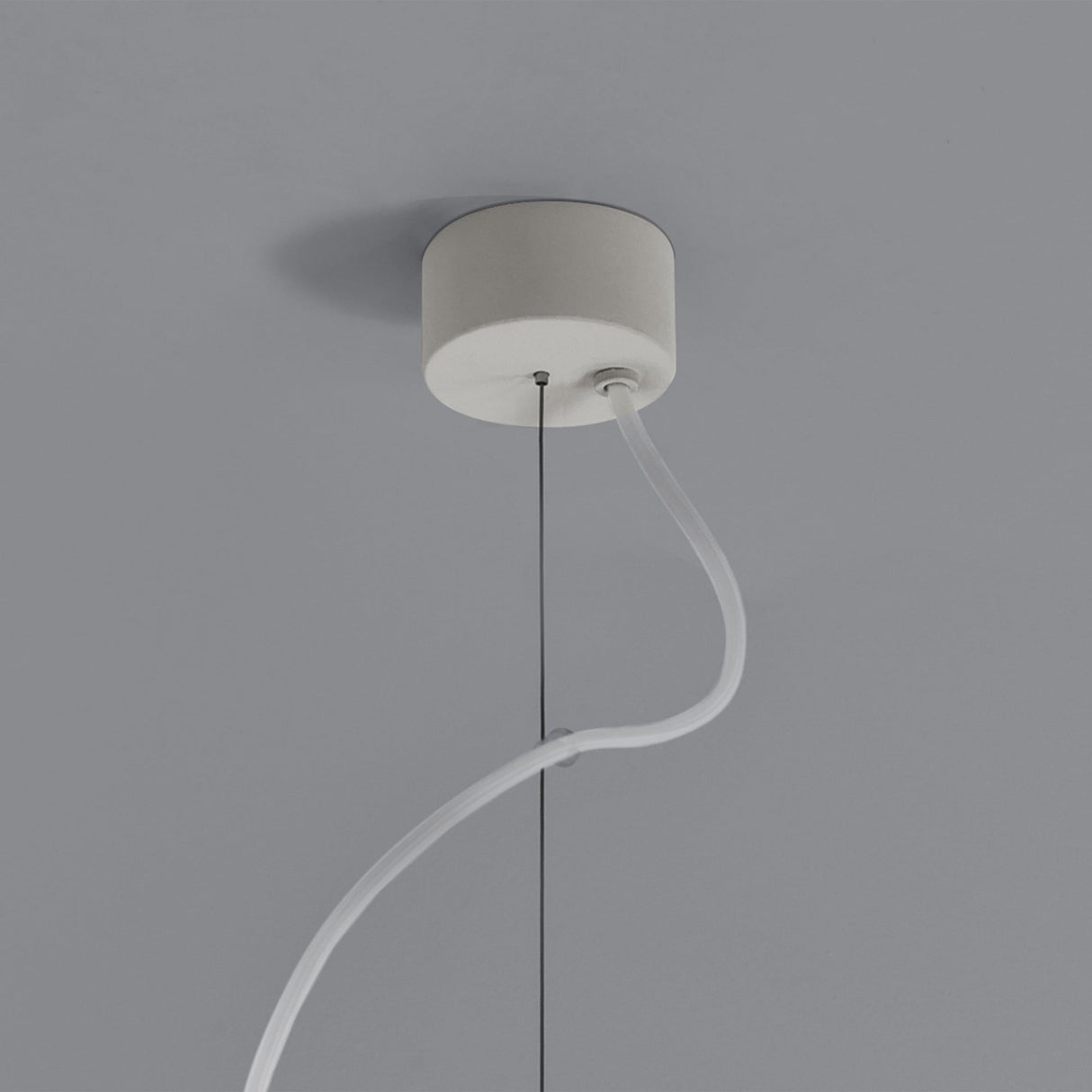 Osca 400 Round Pendant Light in Sleek White Finish