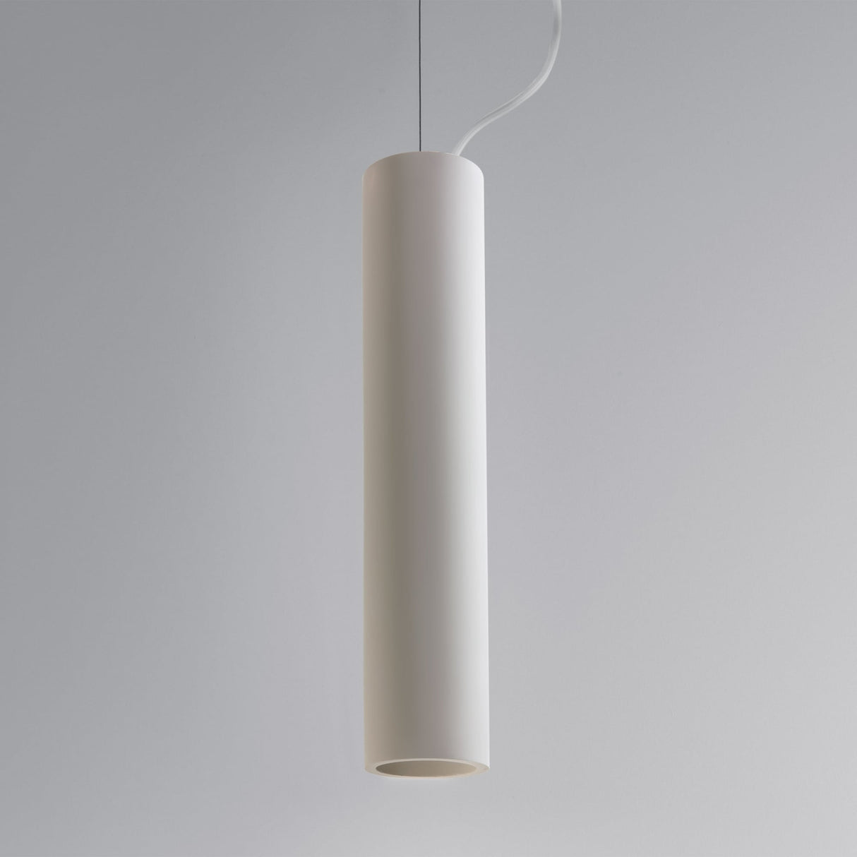 Osca 400 Round Pendant Light in Sleek White Finish
