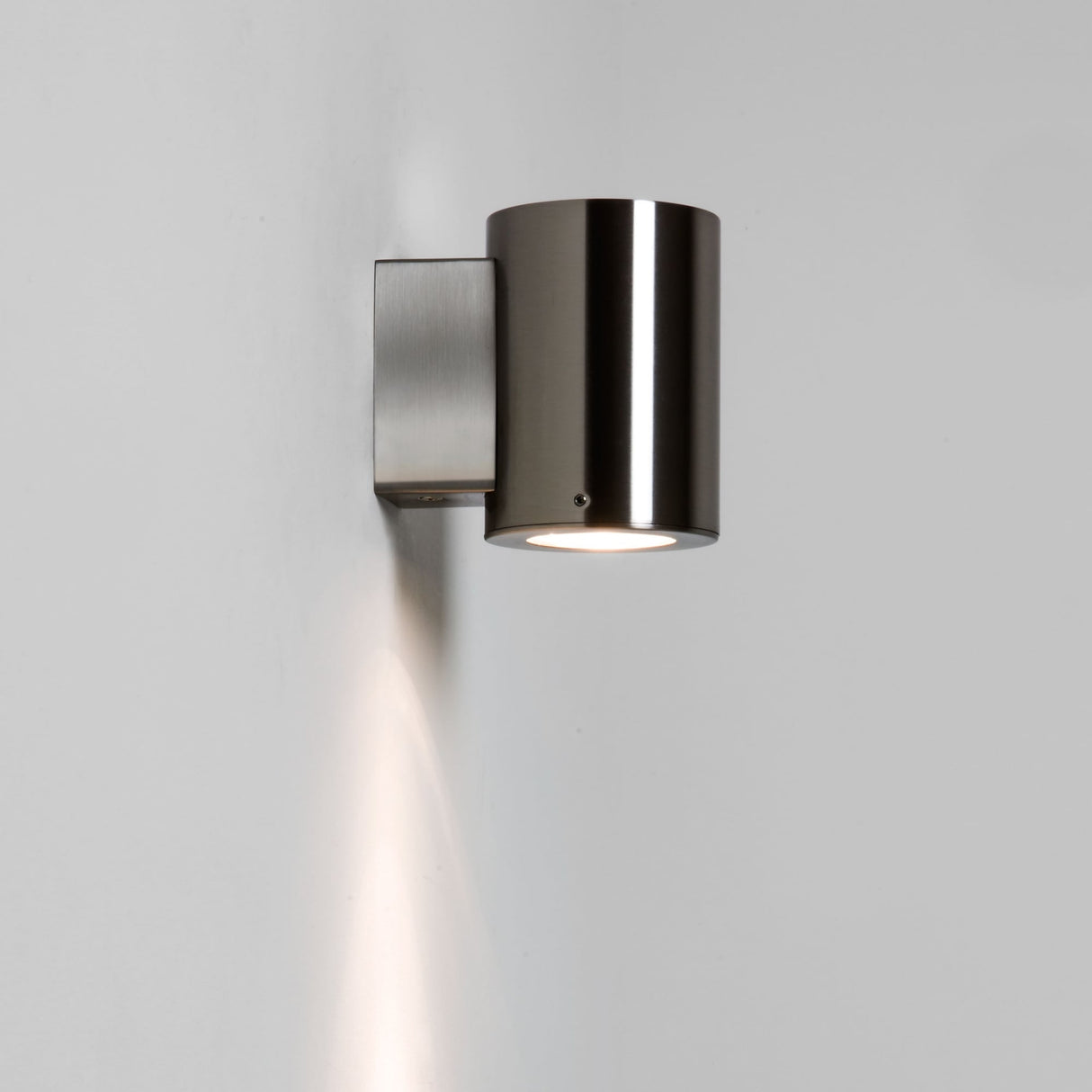 Detroit Single Chrome Tubular Outdoor Wall Light