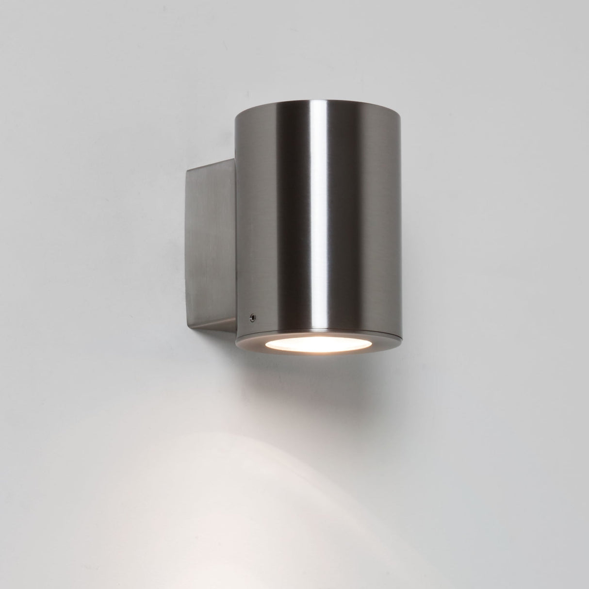 Detroit Single Chrome Tubular Outdoor Wall Light