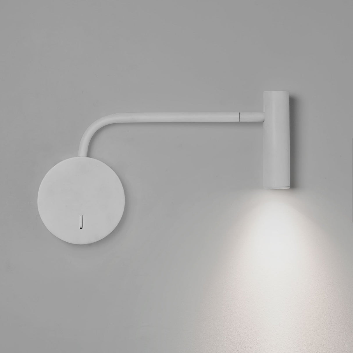 Sleek White LED Wall Mount Reading Light
