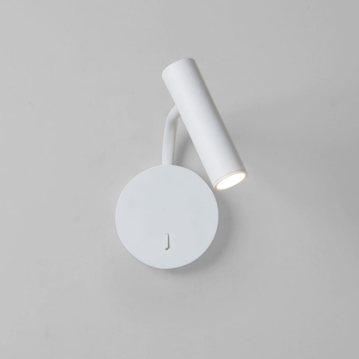 Sleek White LED Wall Mount Reading Light