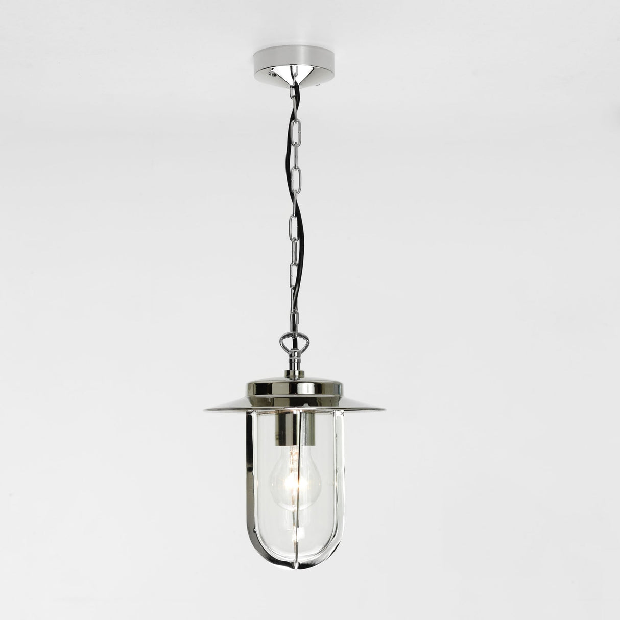 Polished Nickel Montparnasse Outdoor Pendant Light