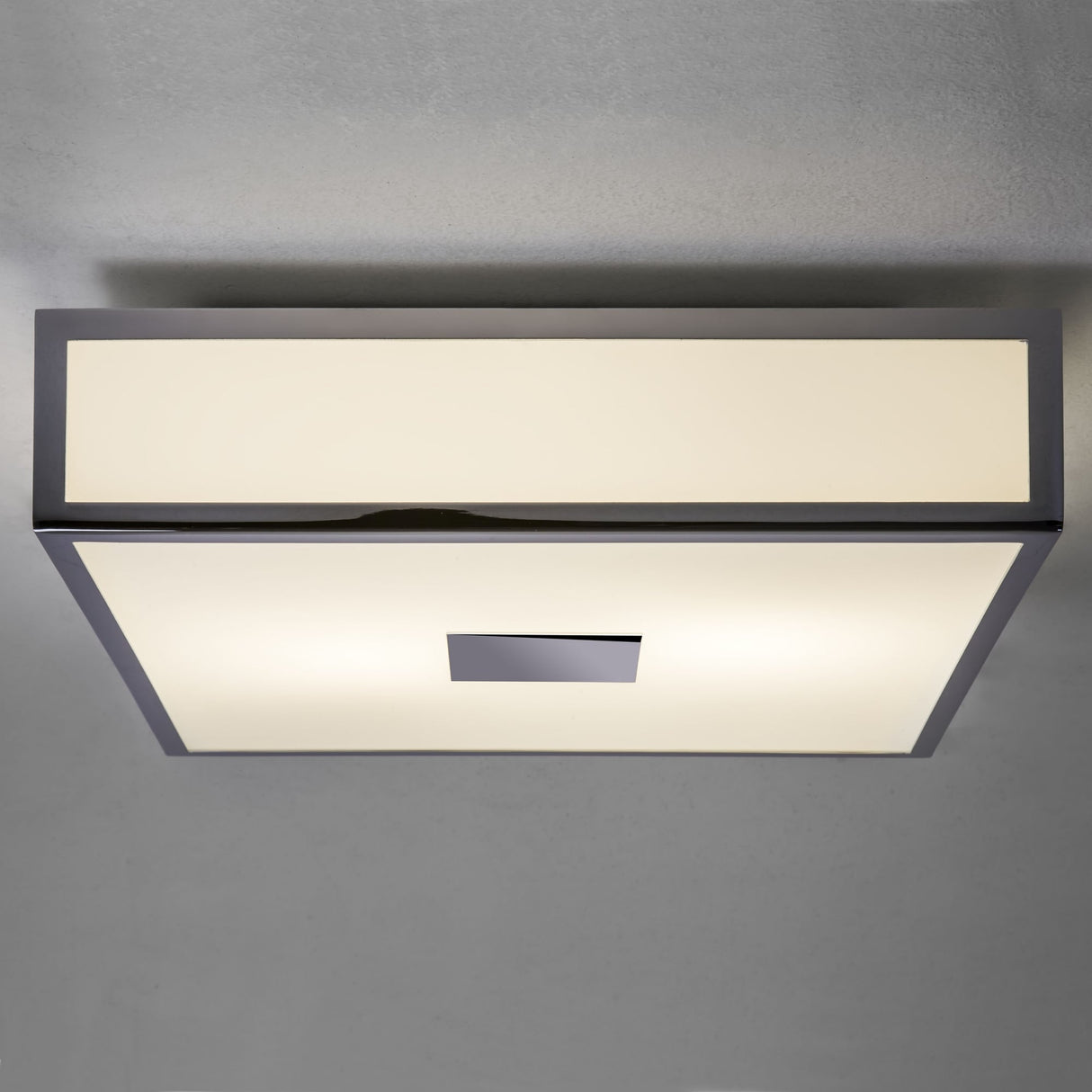 Mashiko 300 Square Modern Chrome Ceiling Light