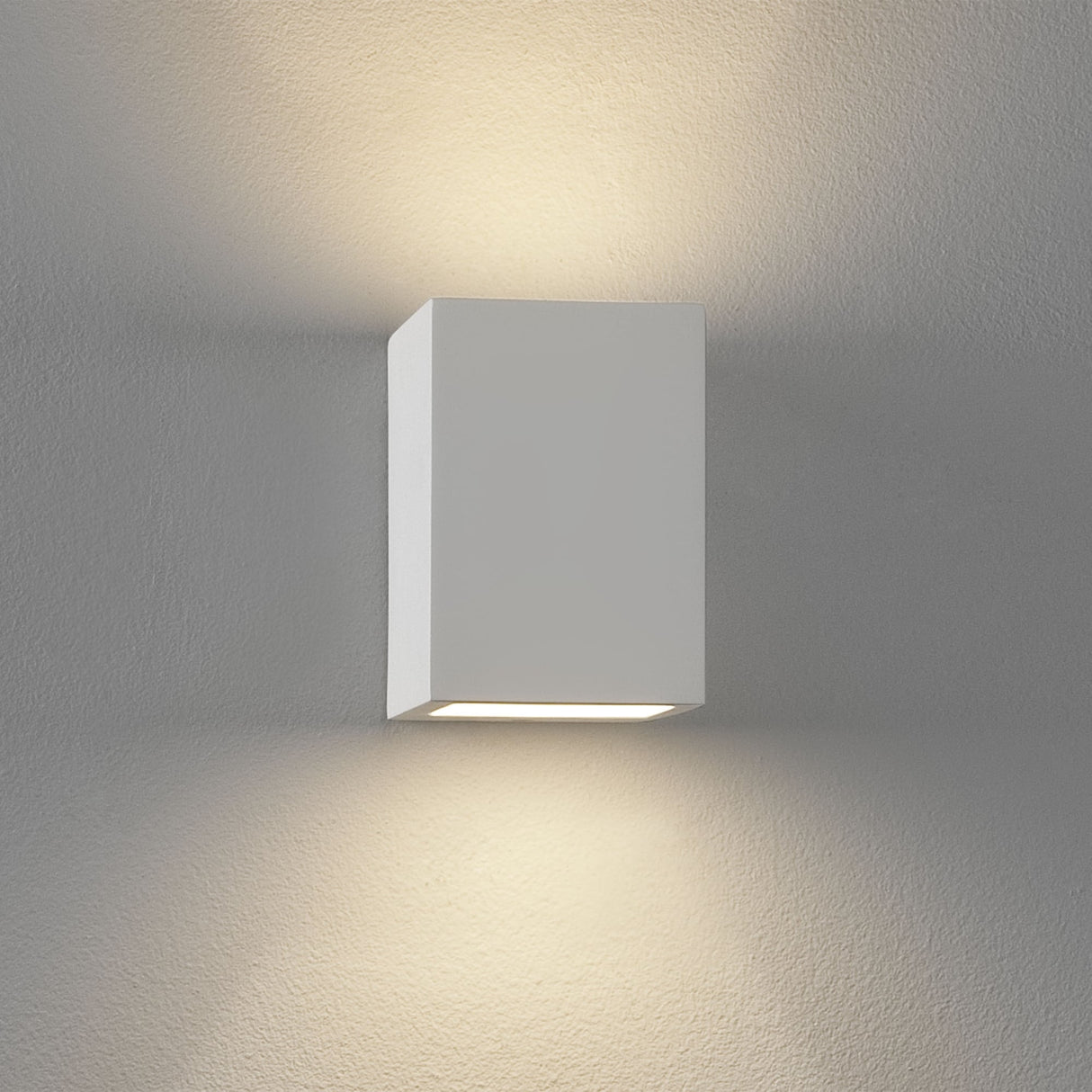 Mosto Up/Down White Plaster Wall Sconce