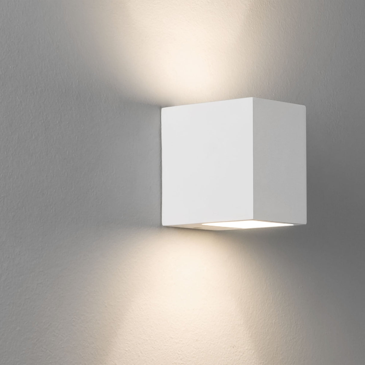Mosto Up/Down White Plaster Wall Sconce