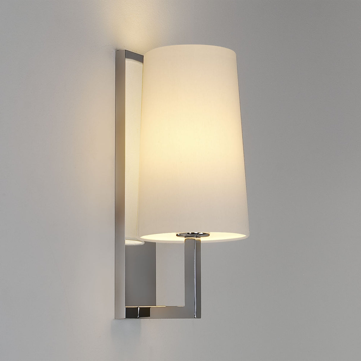 Riva 350 Polished Chrome Wall Light IP44 - Elegant Interior Lighting Fixture