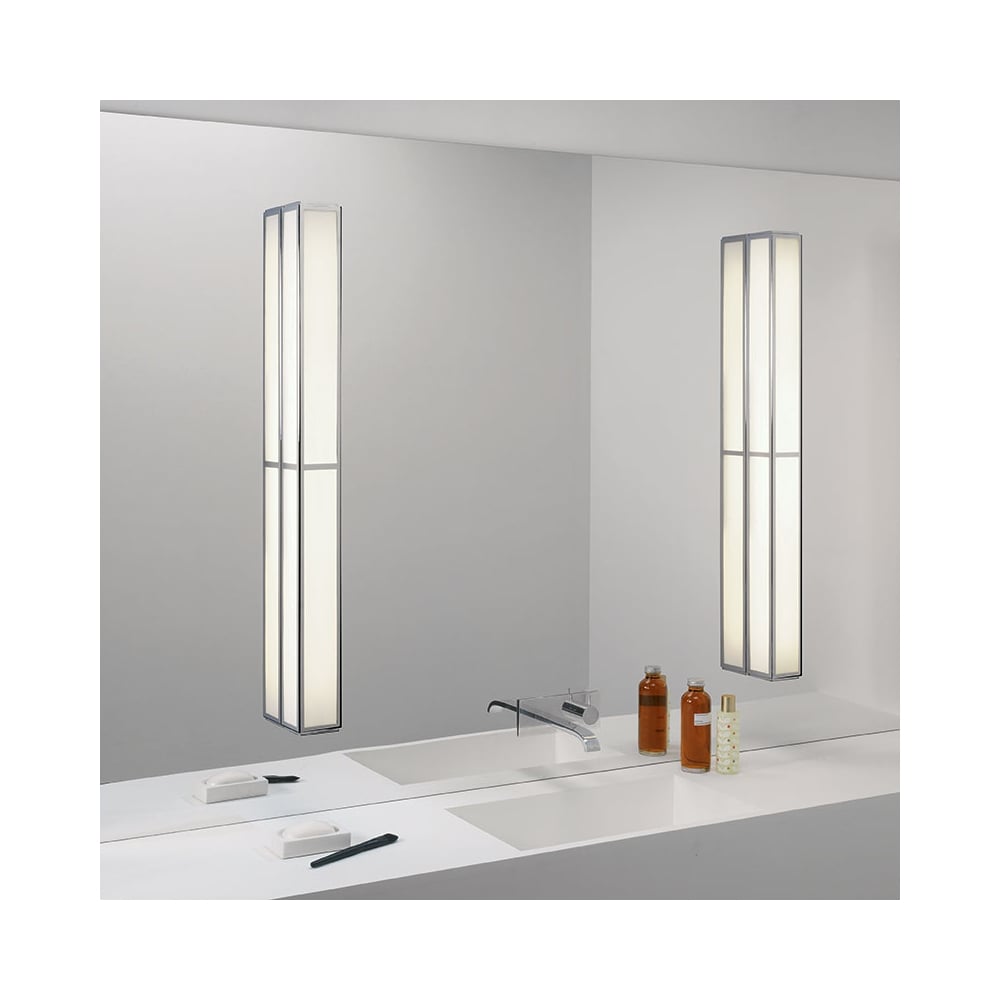 Chrome Mirror Mounting Kit for Bathroom Wall Lights