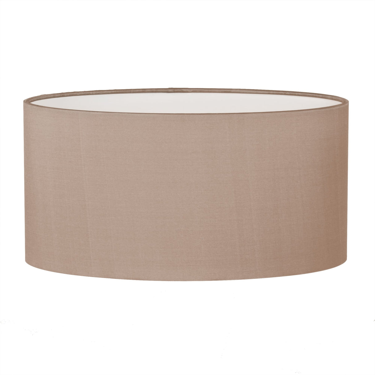 Elegant Oyster Silk Oval Shade