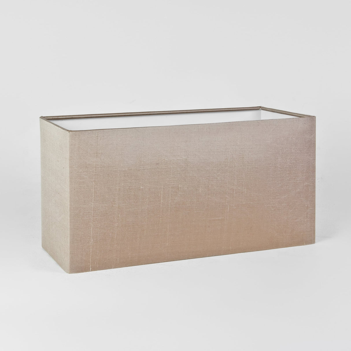 Park Lane Rectangular Oyster Silk Lampshade