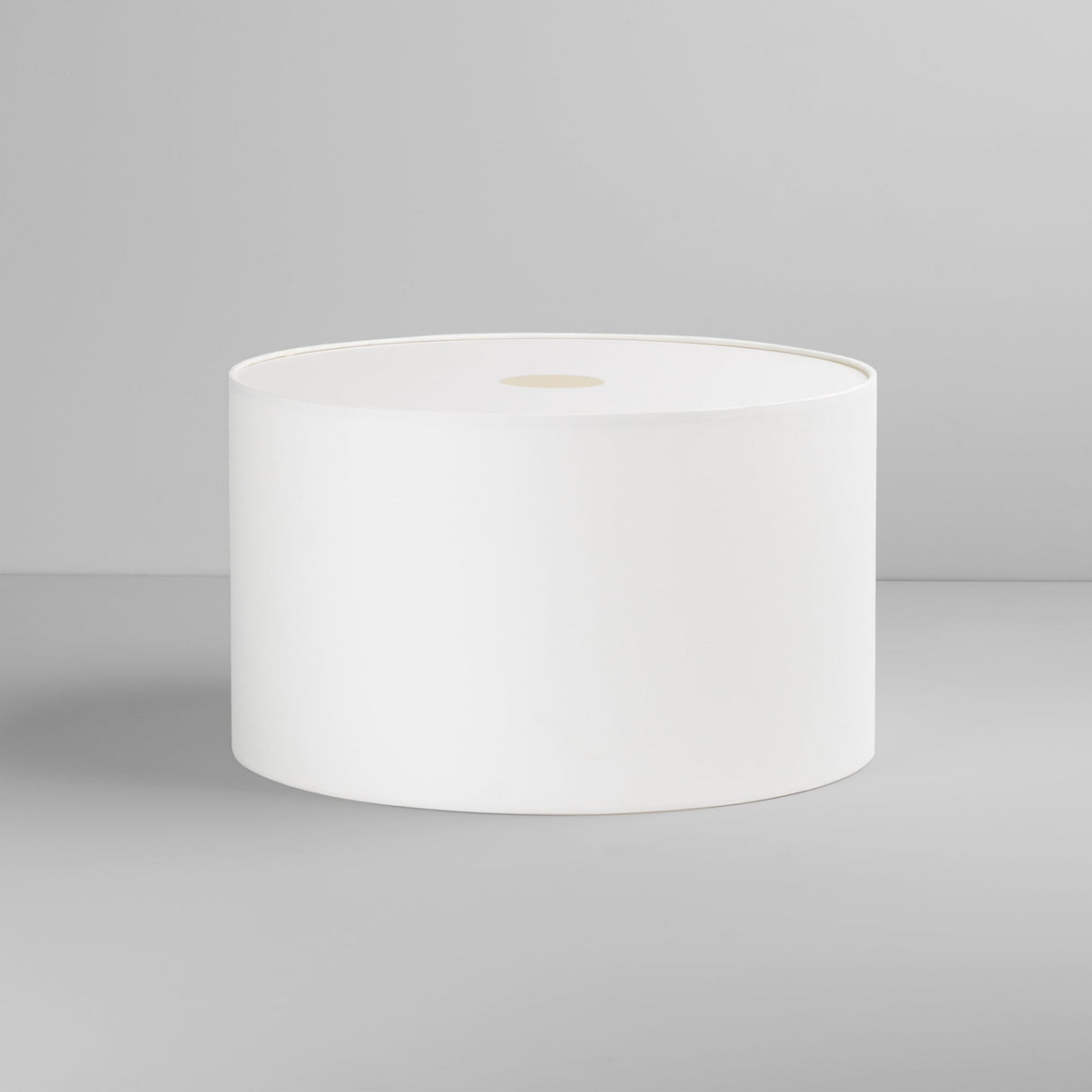 Elegant White 420mm Fabric Drum Light Shade