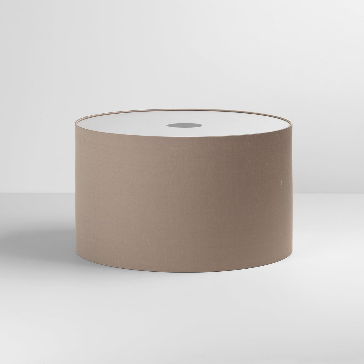 Oyster Fabric Drum Shade - 420mm for Floor and Pendant Lighting