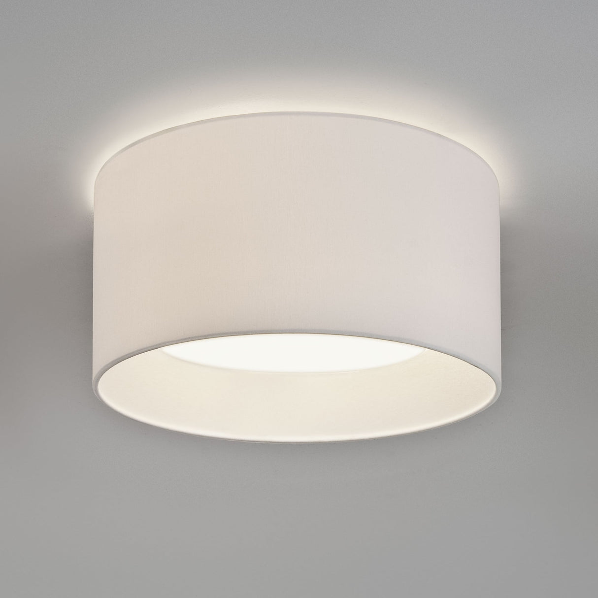 Elegant White Bevel Round Ceiling Shade