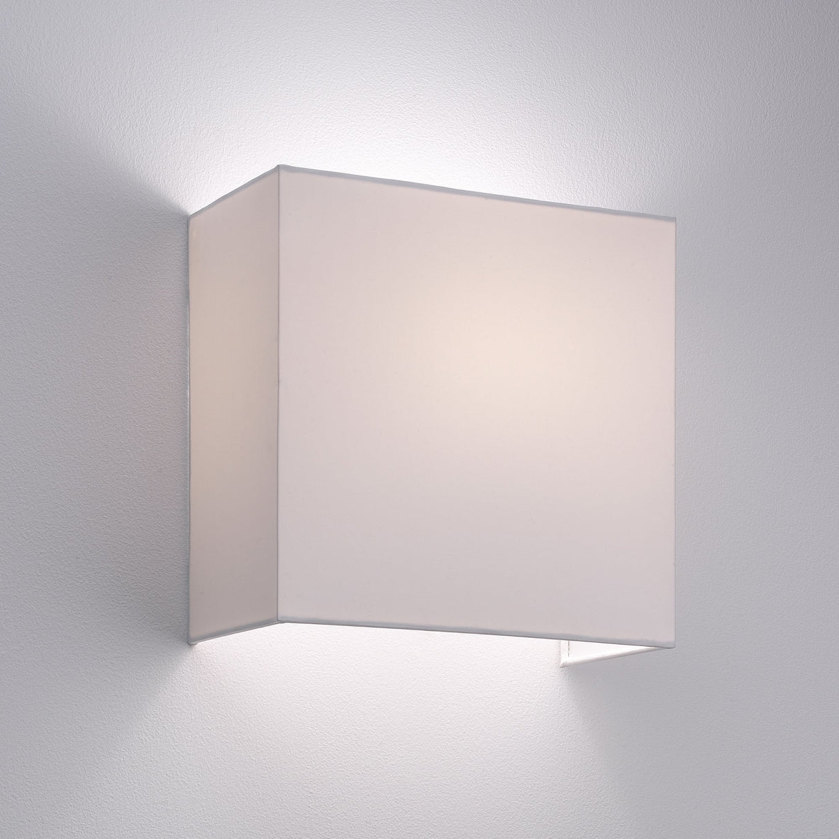 Contemporary Zen White Fabric Wall Sconce