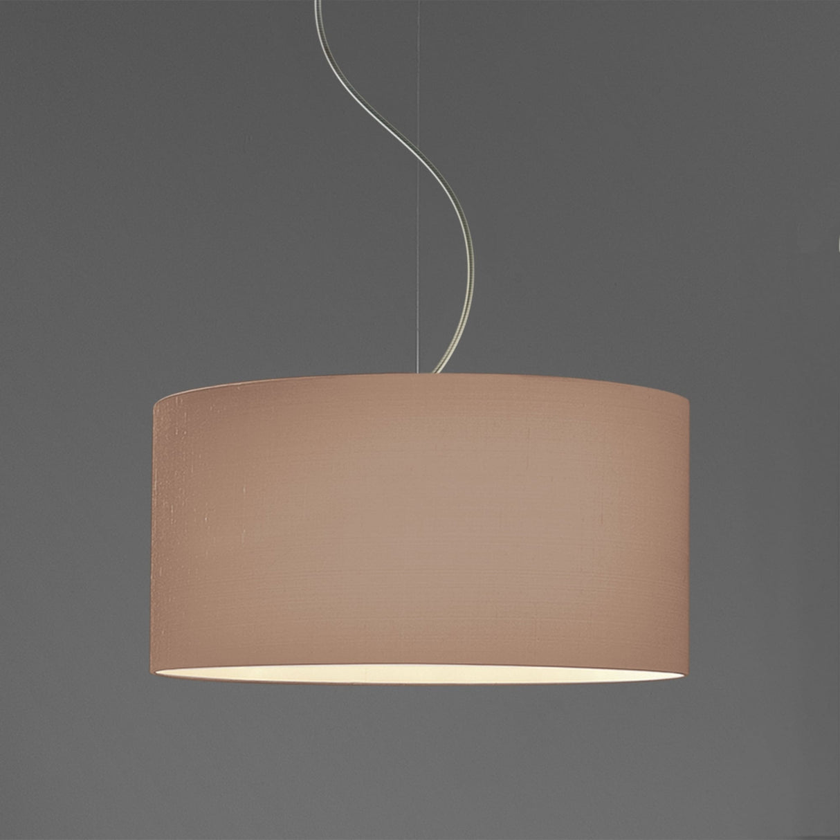 Elegant Oyster Drum Light Shade - 500mm Diameter