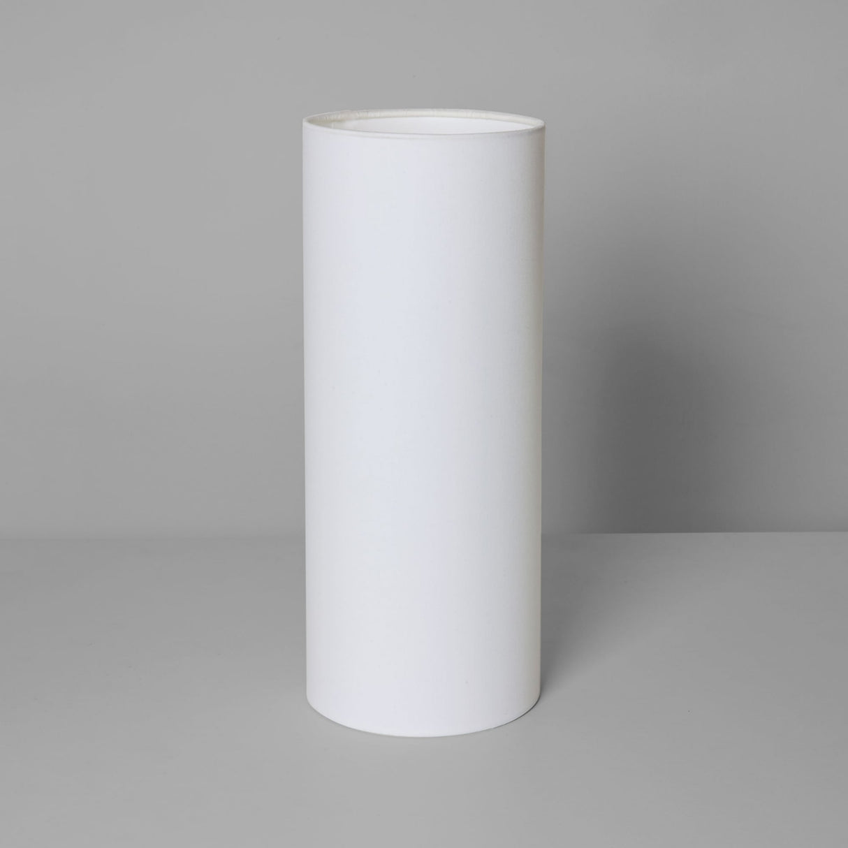 Elegant 135mm White Fabric Tubular Light Shade