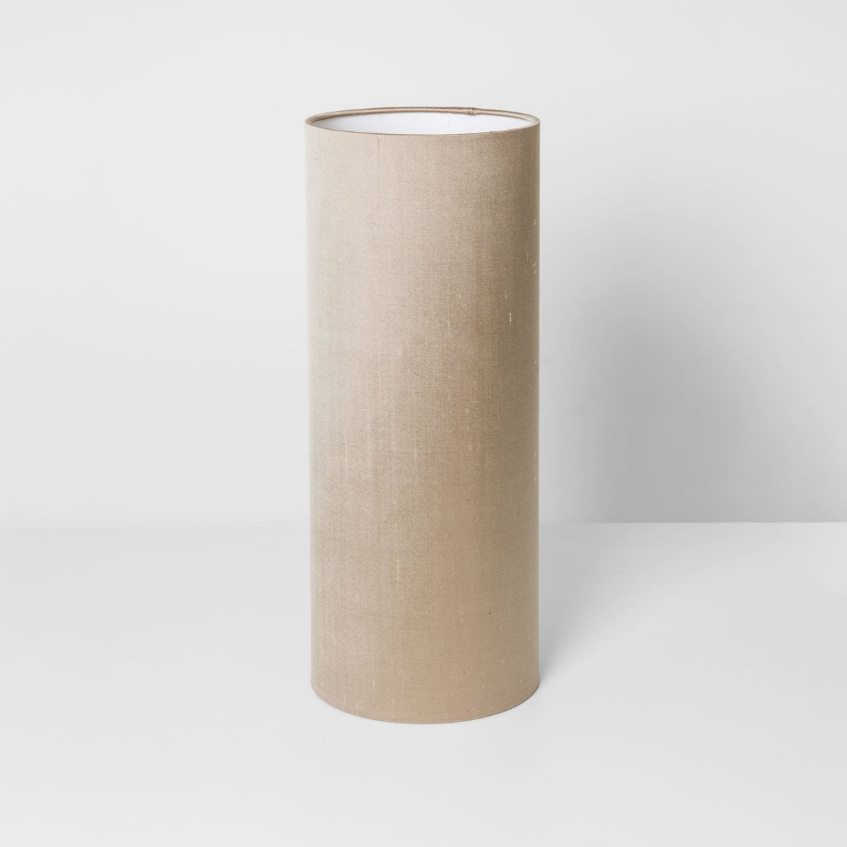 Oyster Silk Tubular Lampshade (135mm)