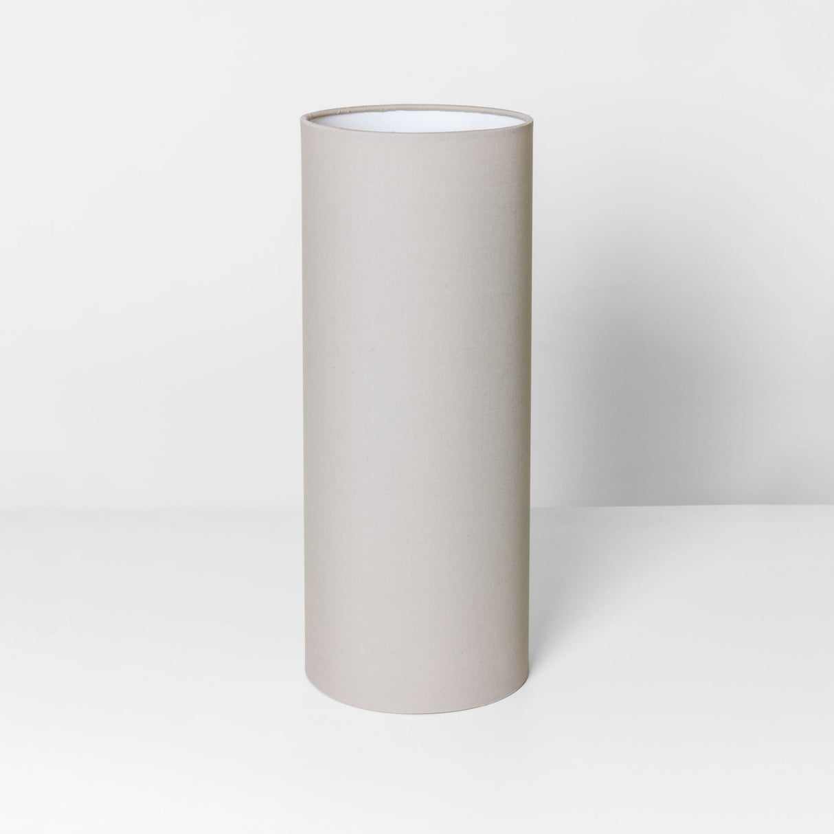 Contemporary Putty Fabric Tubular Pendant Shade - 135mm Diameter