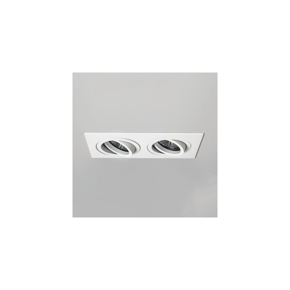 Taro Twin Fire Rated Adjustable White Downlight