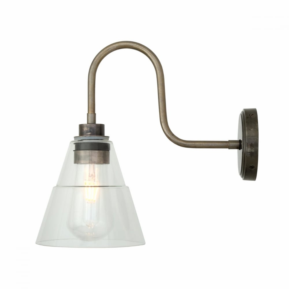 Kairi Vintage Glass Cone Wall Sconce