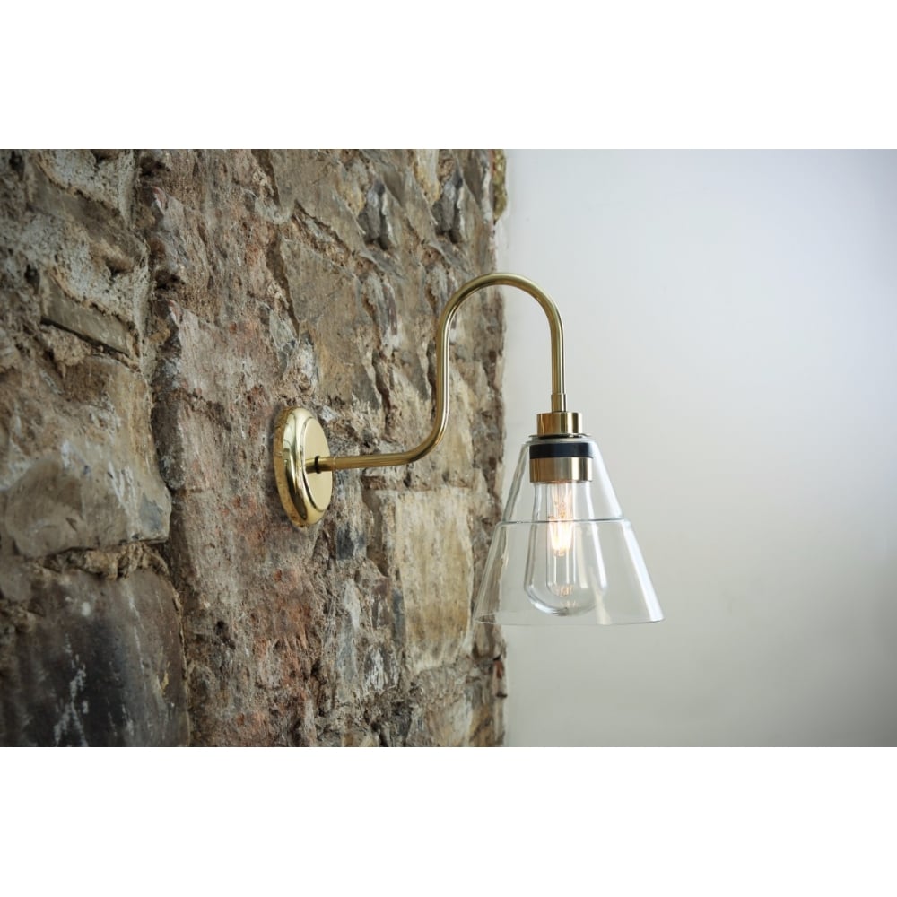 Kairi Vintage Glass Cone Wall Sconce