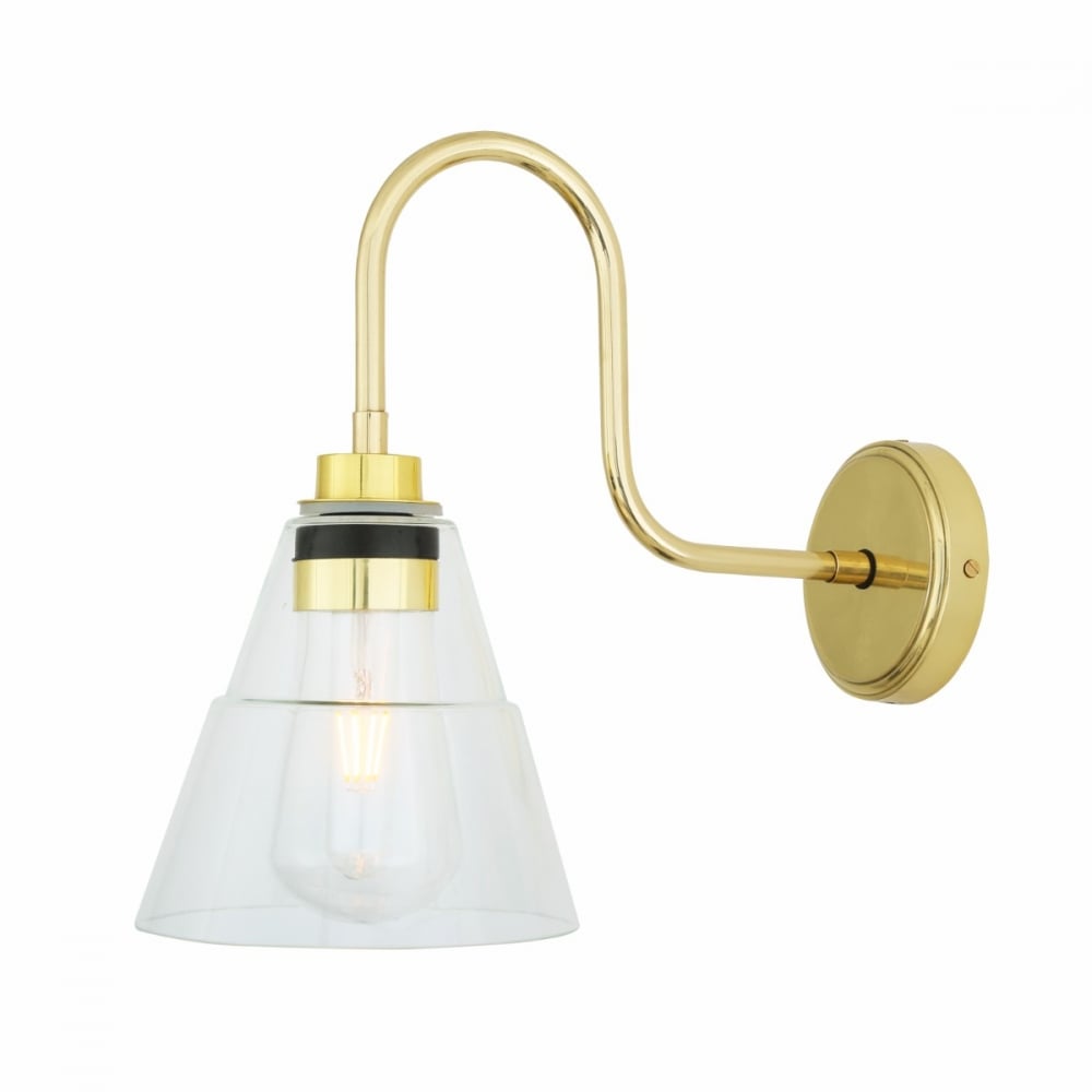 Kairi Vintage Glass Cone Wall Sconce