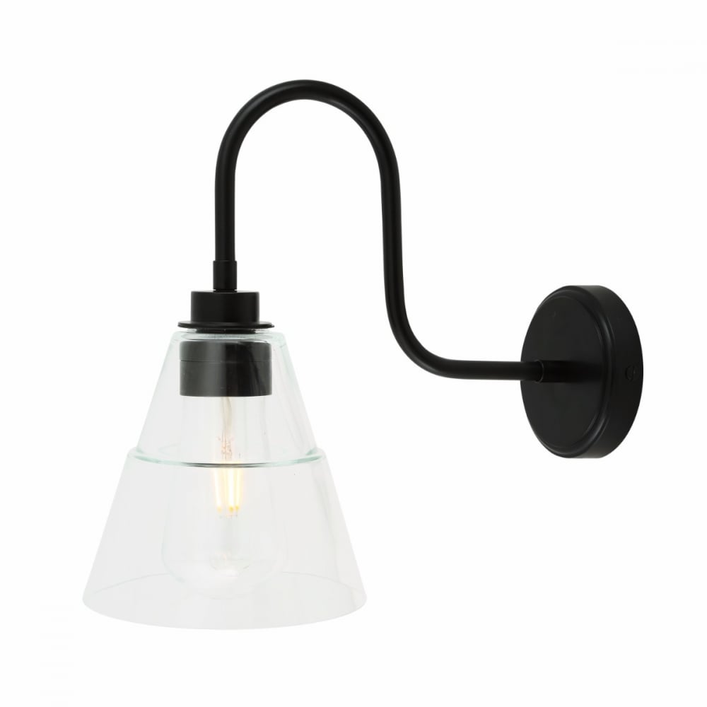 Kairi Vintage Glass Cone Wall Sconce