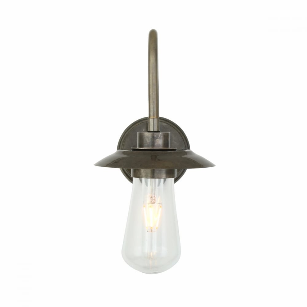 Ren Industrial Vintage Brass Swan Neck Wall Light