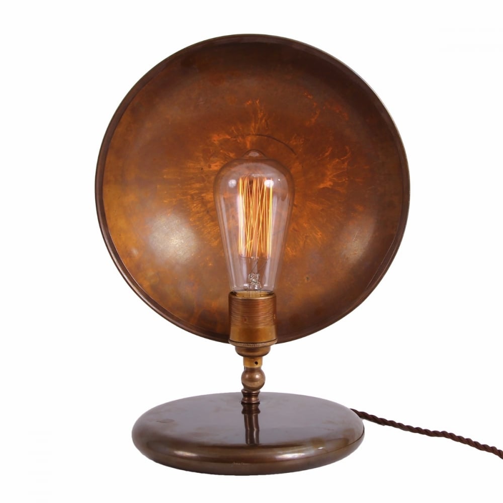 Chulainn Vintage Brass Industrial Table Lamp