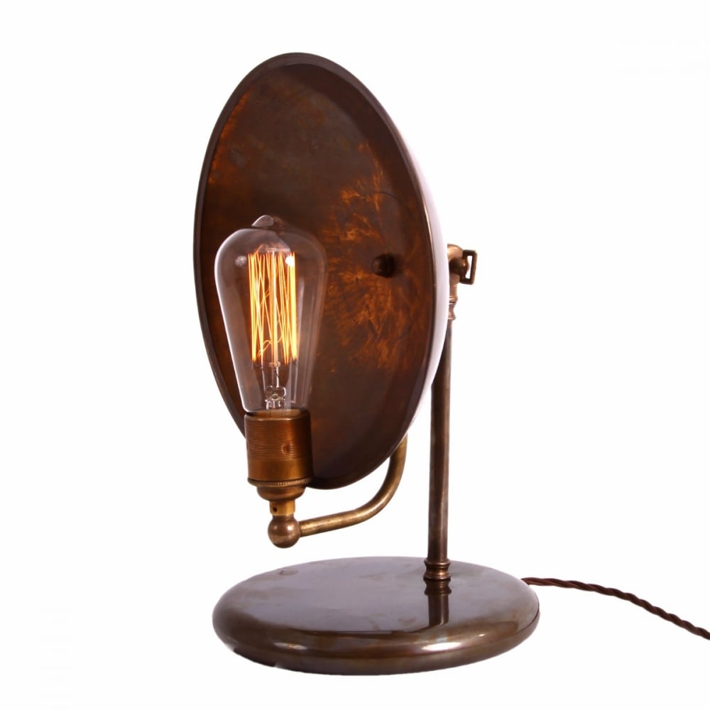 Chulainn Vintage Brass Industrial Table Lamp