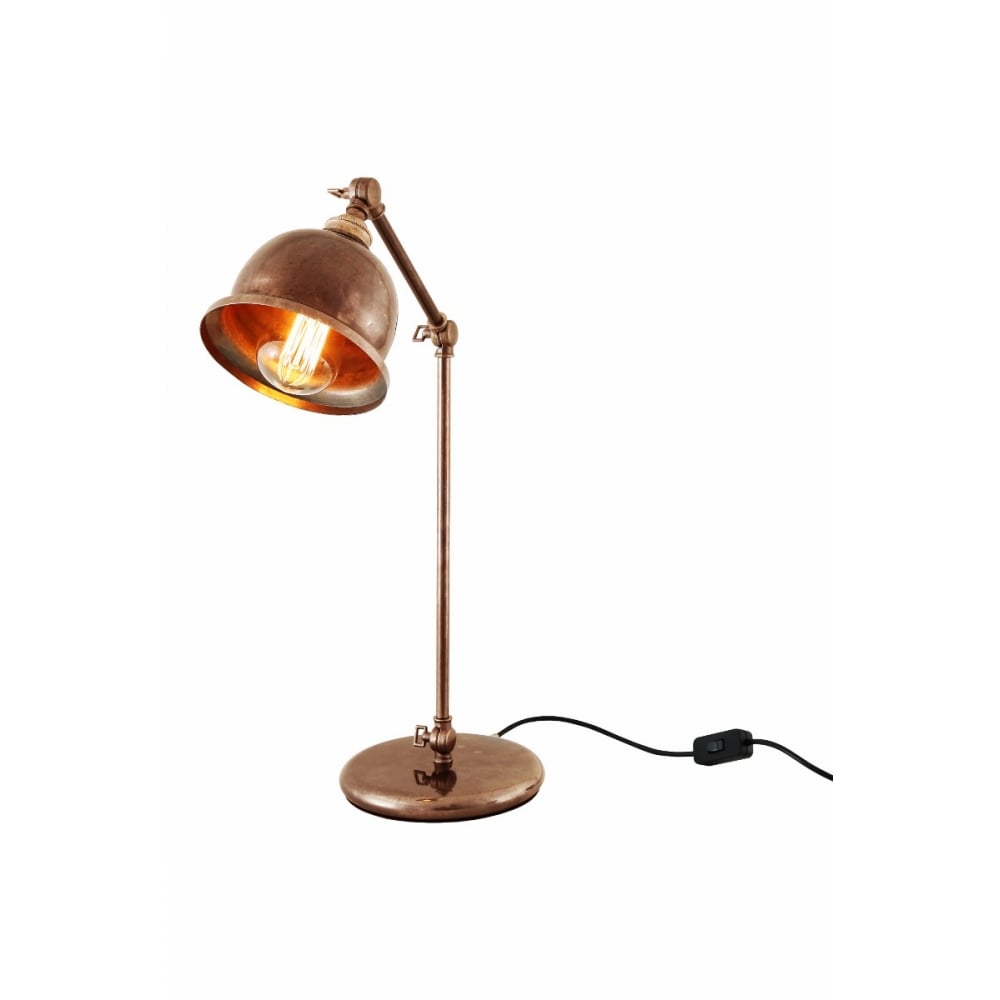 Dale Adjustable Brass Table Lamp