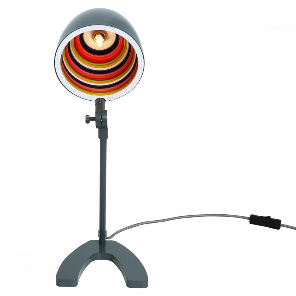 Contemporary Plastic and Steel Desk Lamps