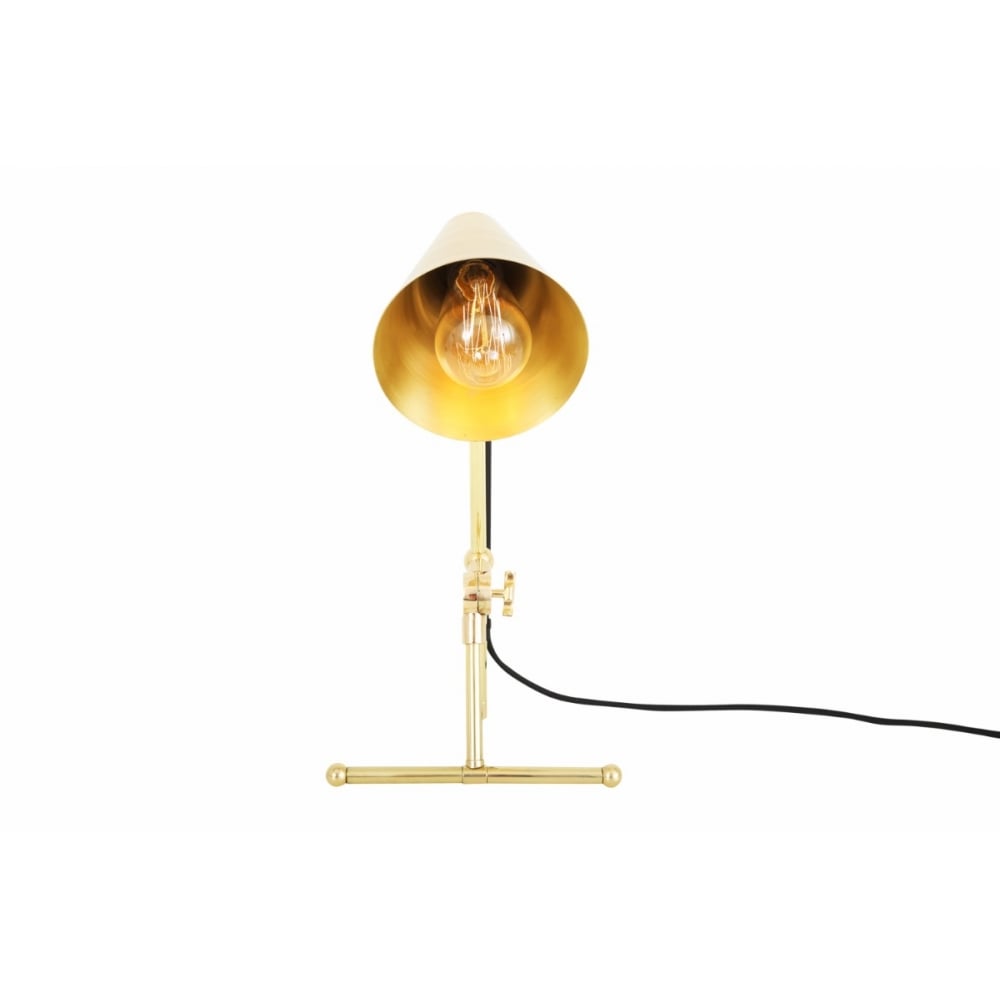 Moya Vintage Brass Adjustable Desk Lamp