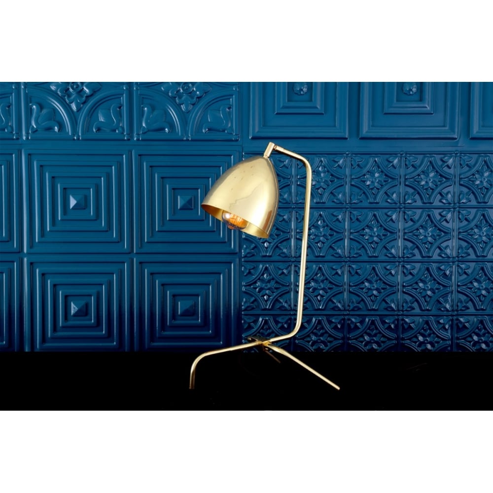 Vintage Kinshasa Adjustable Brass Table Lamp