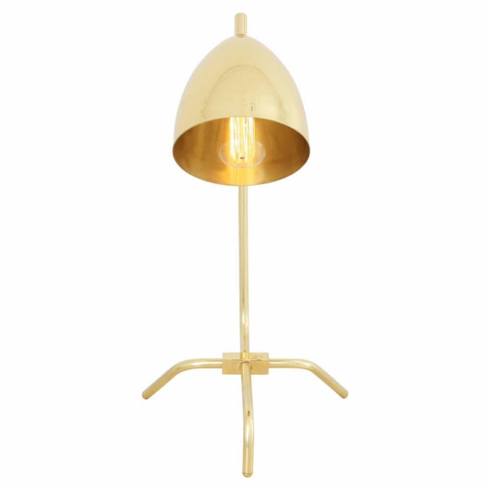 Vintage Kinshasa Adjustable Brass Table Lamp