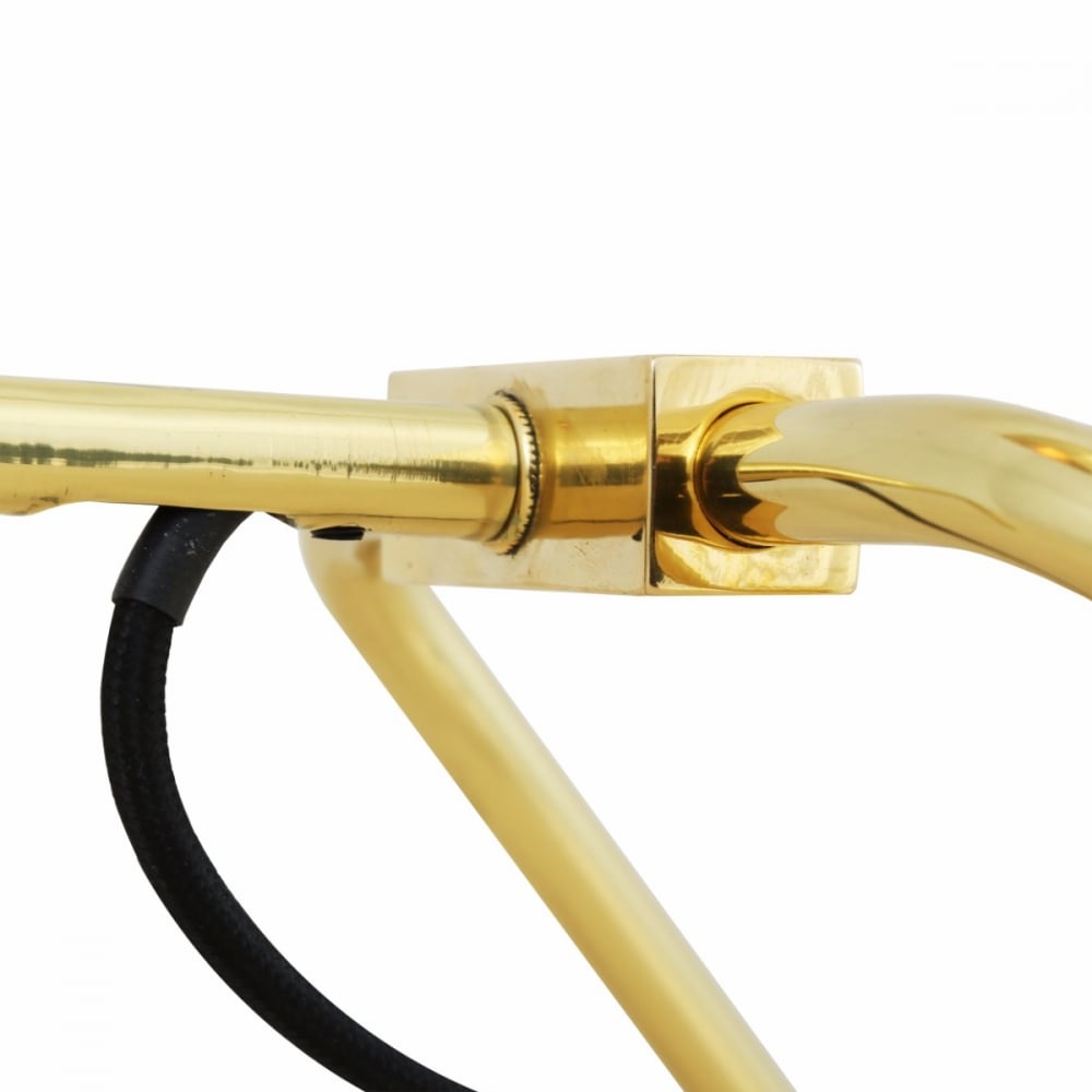 Vintage Kinshasa Adjustable Brass Table Lamp