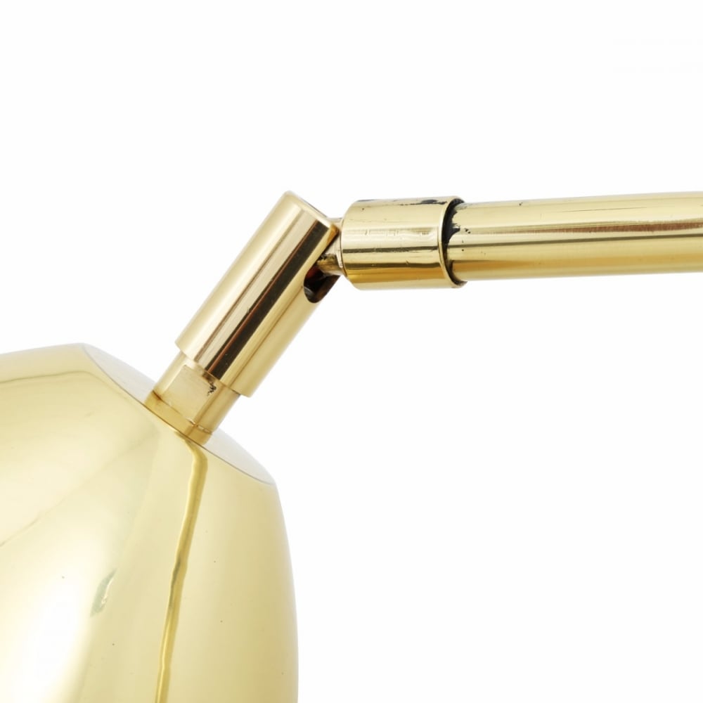 Vintage Kinshasa Adjustable Brass Table Lamp