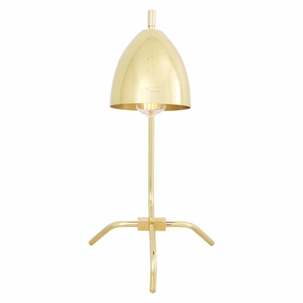 Vintage Kinshasa Adjustable Brass Table Lamp