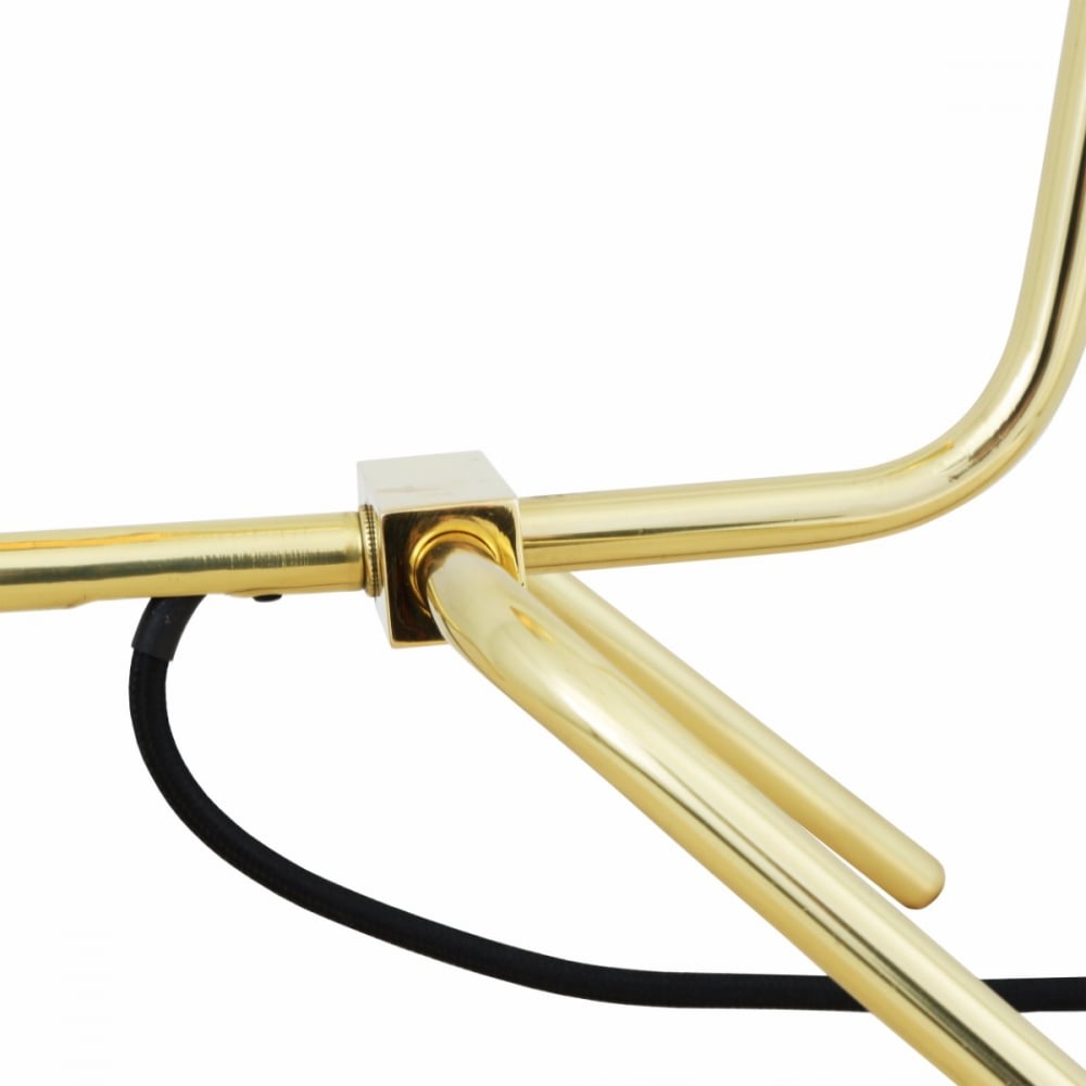 Vintage Kinshasa Adjustable Brass Table Lamp