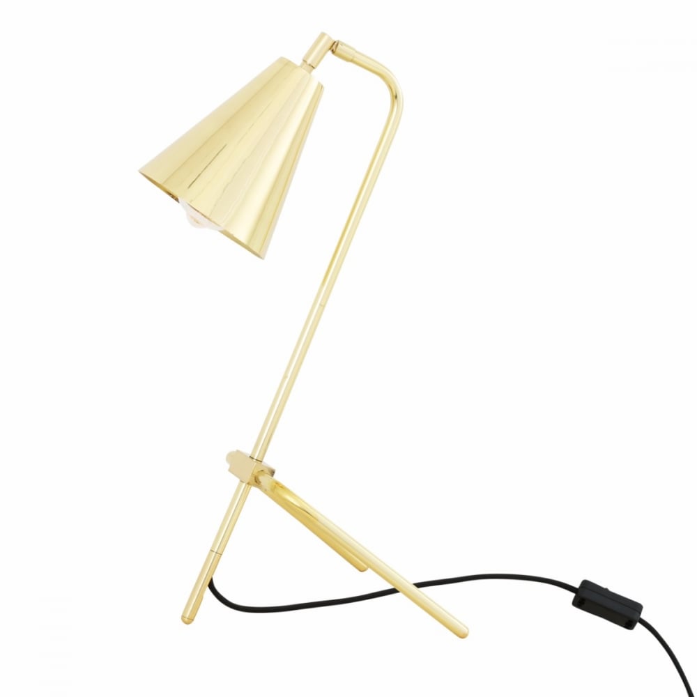 Astana Brass Table Lamp with Adjustable Height