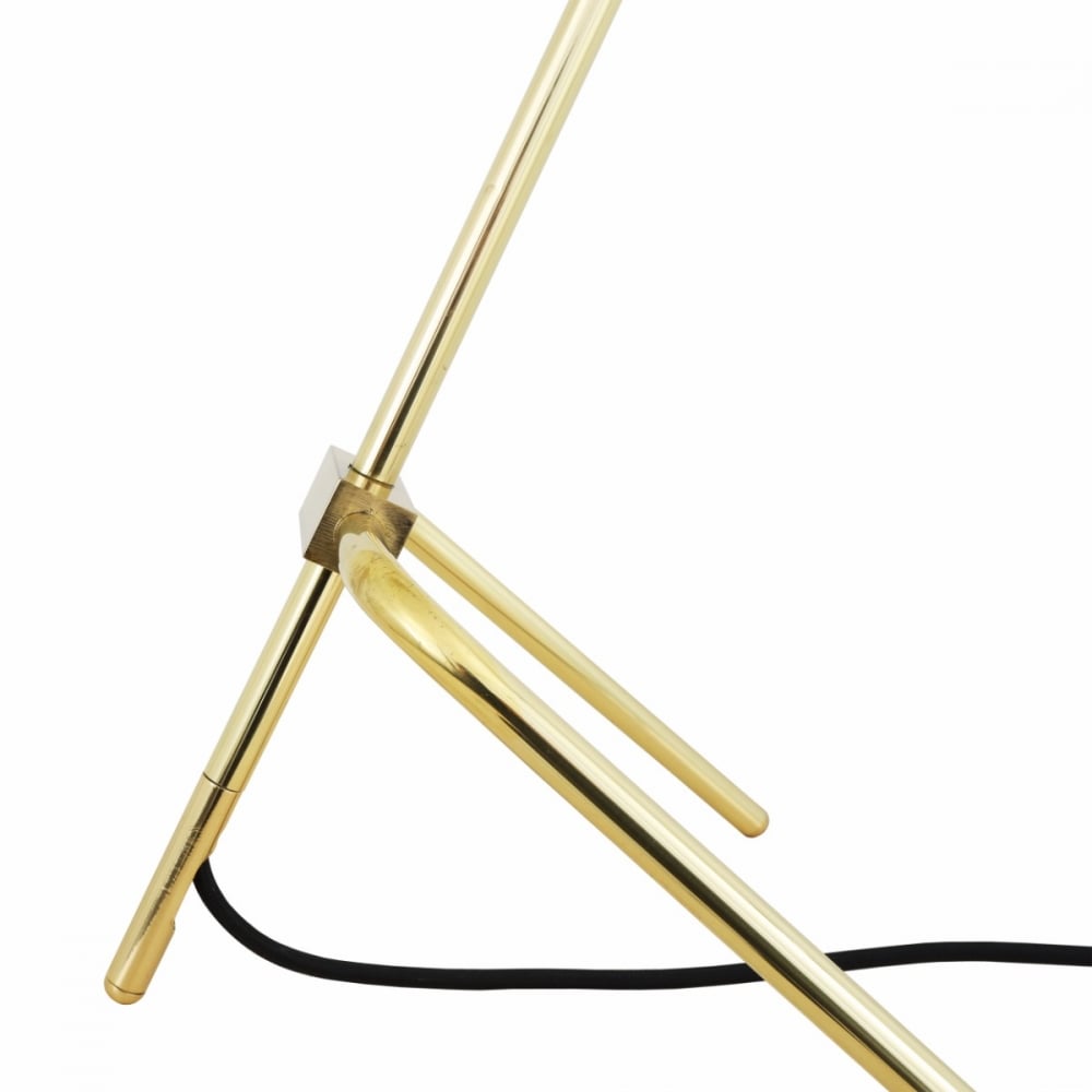Astana Brass Table Lamp with Adjustable Height