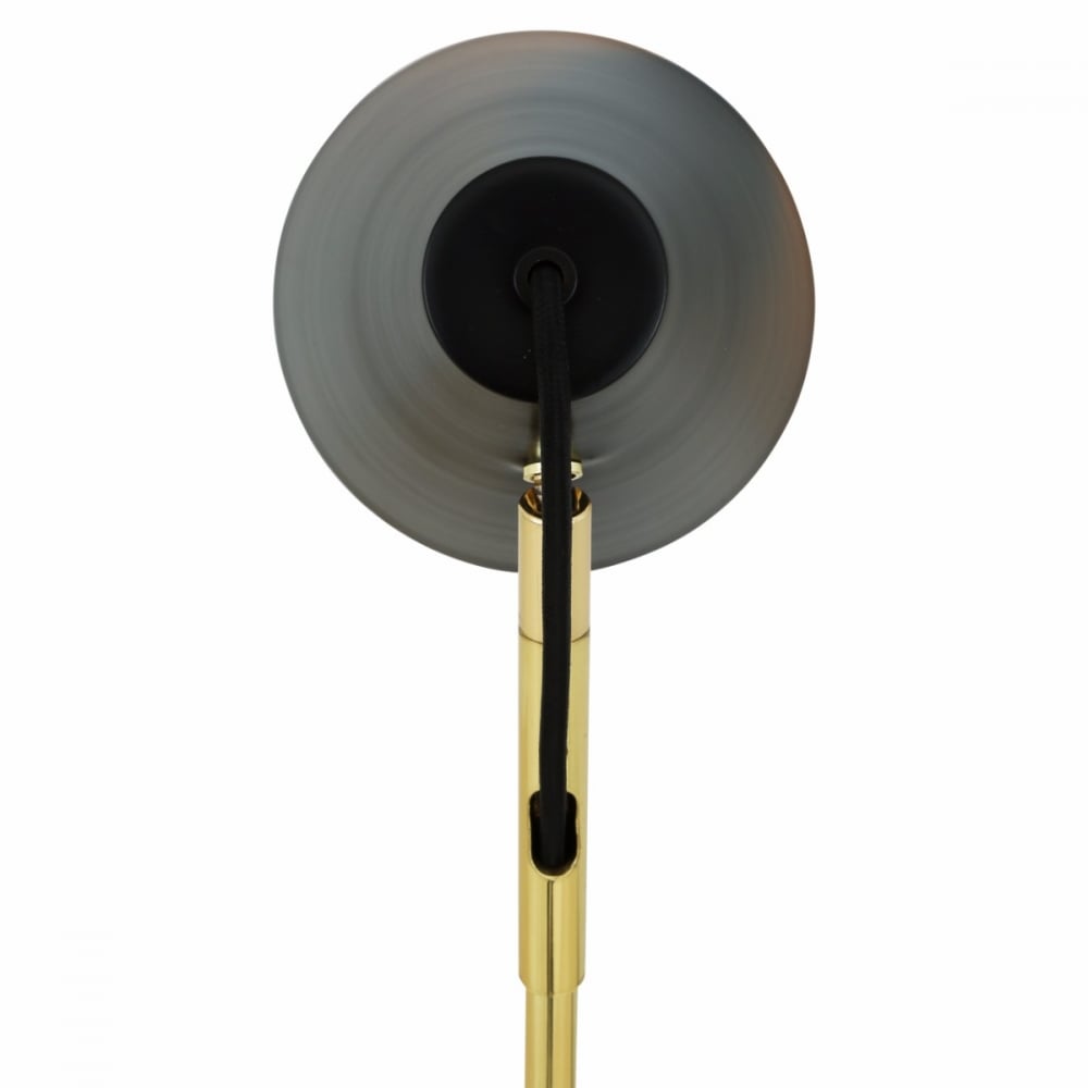 Lusaka Modern Table Lamp in Polished Brass & Matte Black