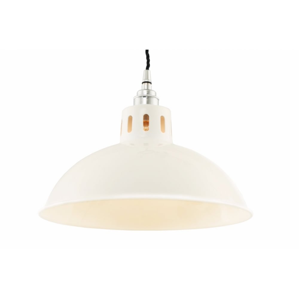 Osson Industrial Pendant Light with Bronze and Chrome Finish