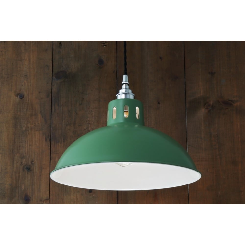 Osson Industrial Pendant Light with Bronze and Chrome Finish