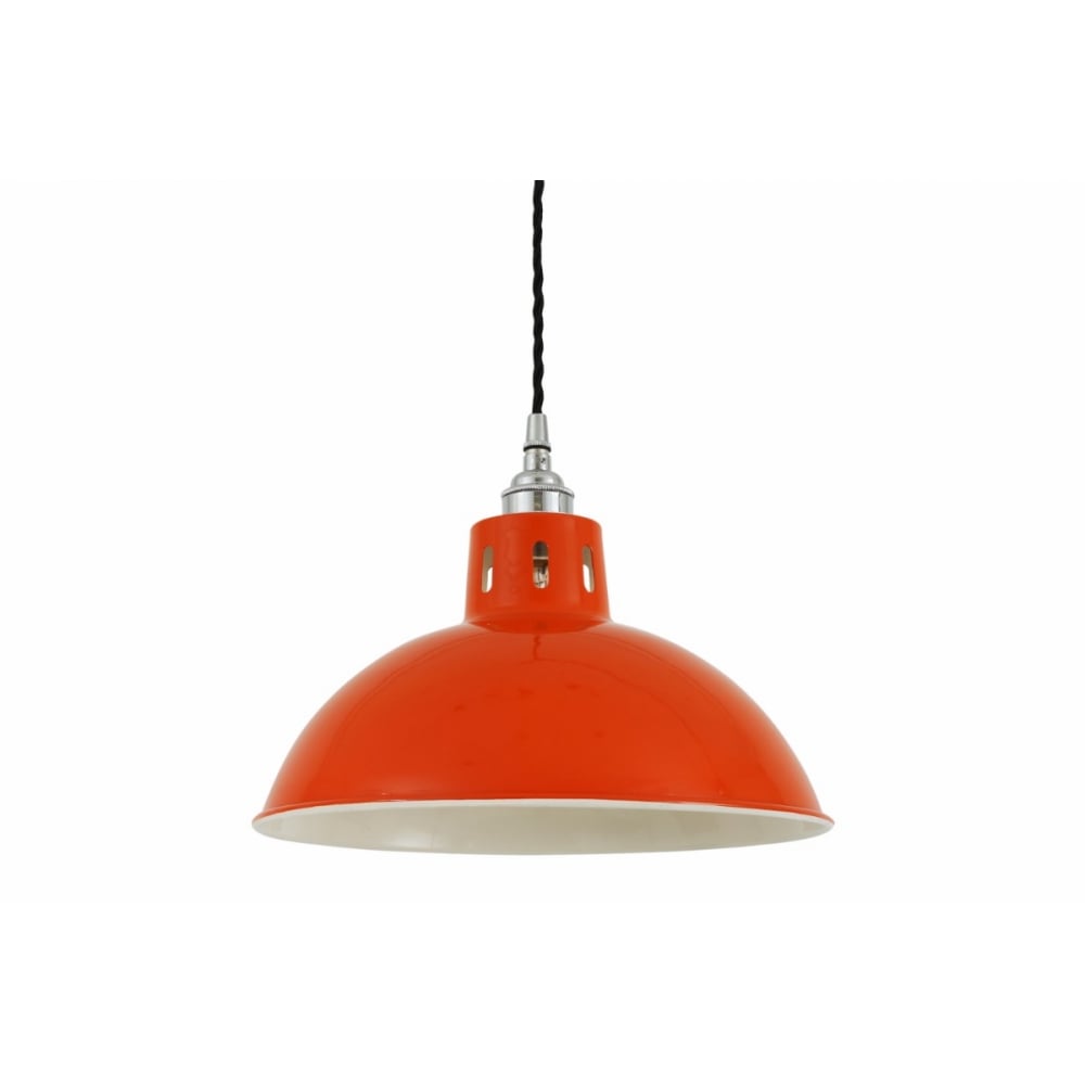 Osson Industrial Pendant Light with Bronze and Chrome Finish