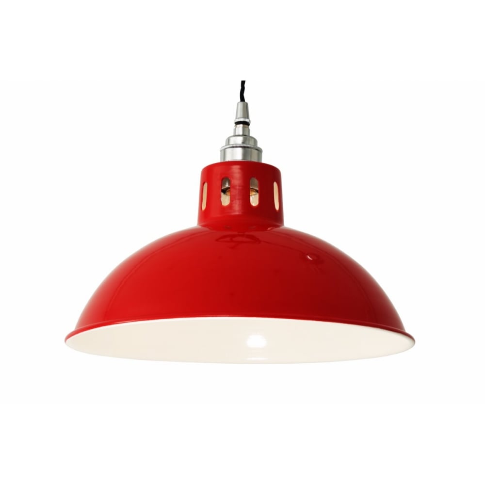 Osson Industrial Pendant Light with Bronze and Chrome Finish